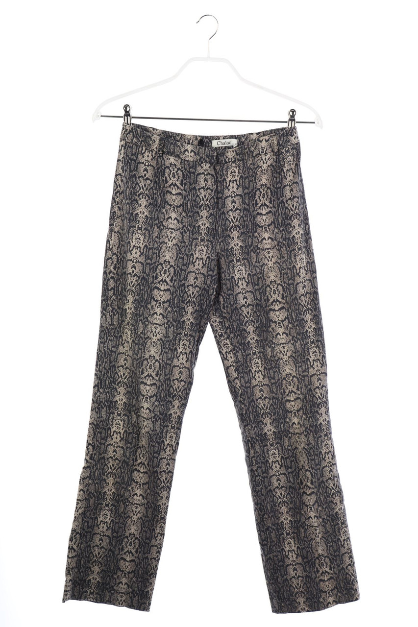 SECONDHAND - Hose mit Animal-Print - S