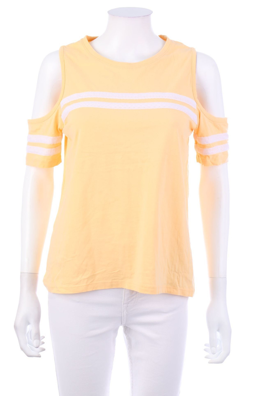 Ohne Label - Kurzarm-Shirt mit Cut-outs - M