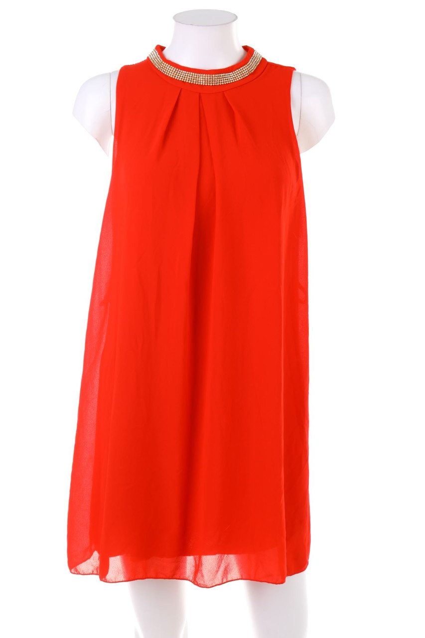 TOUT FEU TOUT FEMME - Cocktailkleid mit Schmuckstein-Applikation - L