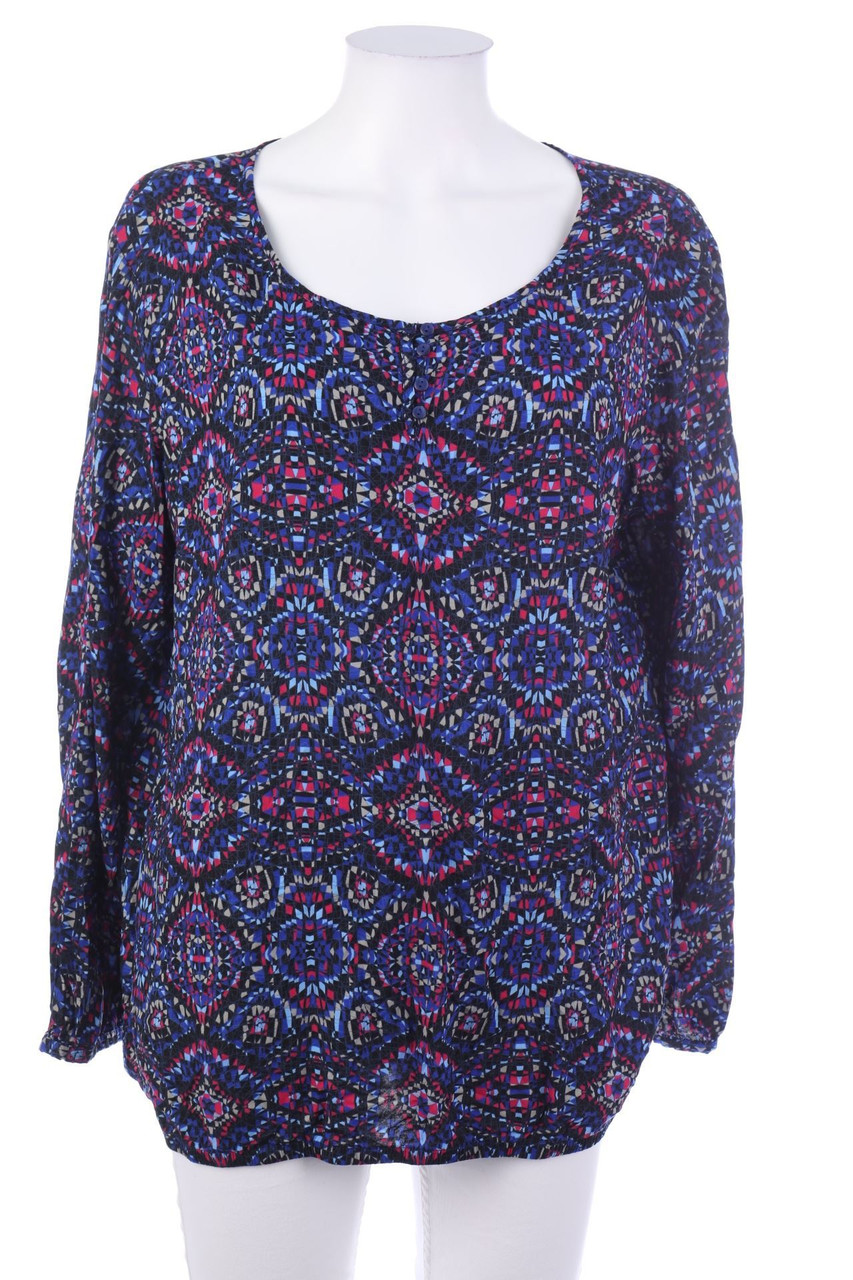 Ohne Label - Bluse mit Print - XXXL