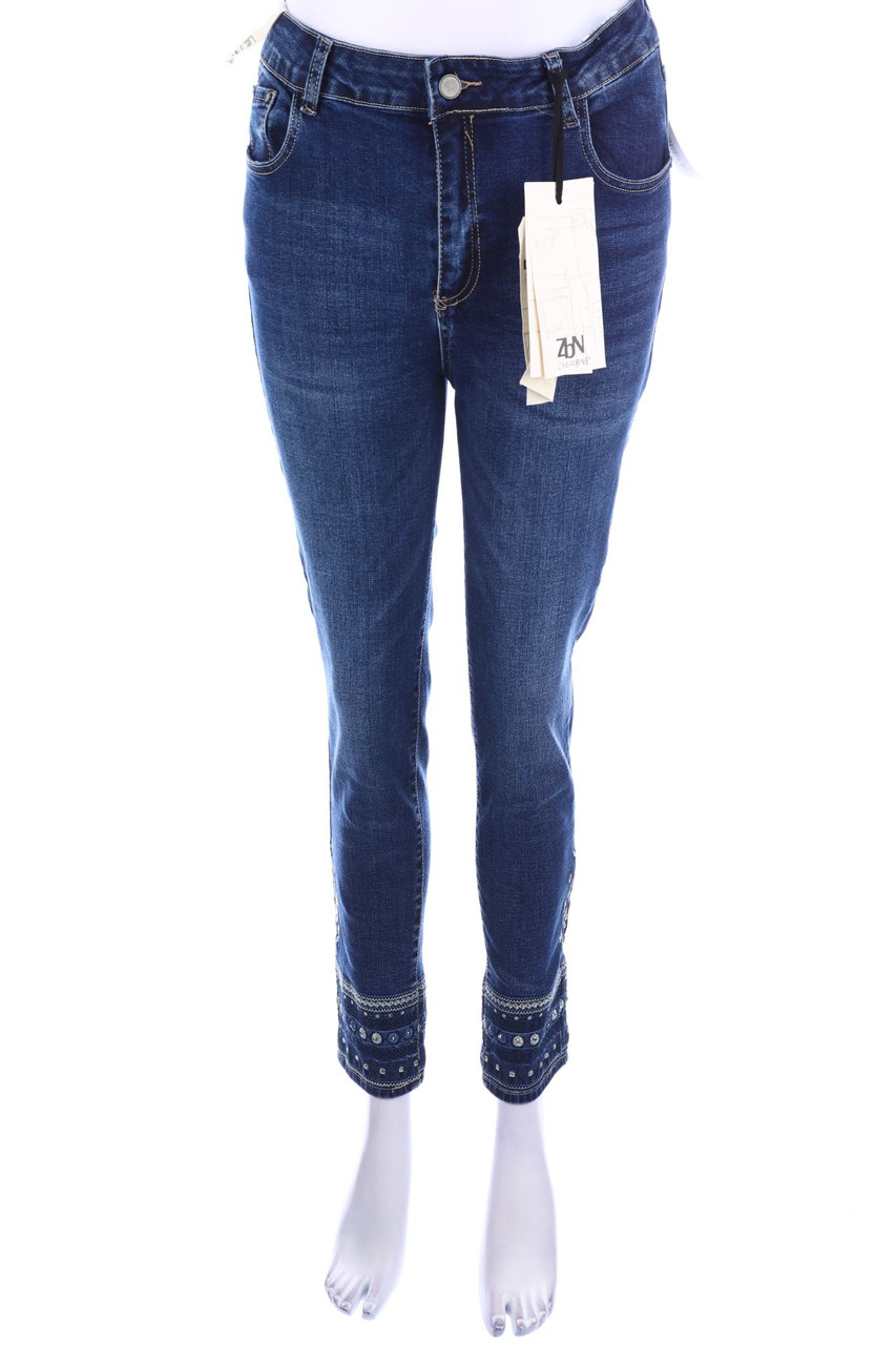 ZABAIONE - Dark Denim Skinny-Jeans - L
