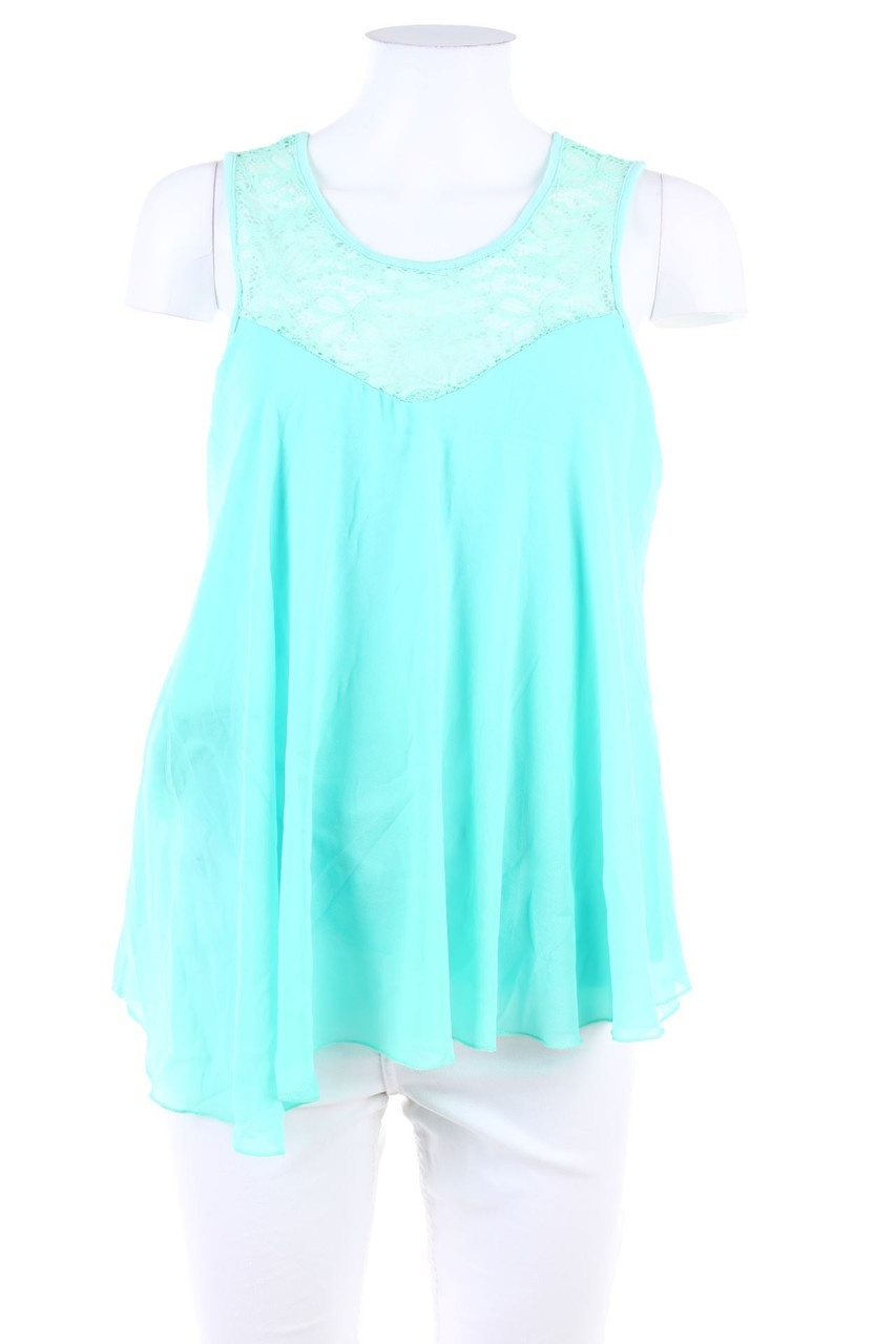 Ohne Label - Blusentop mit Spitze - S