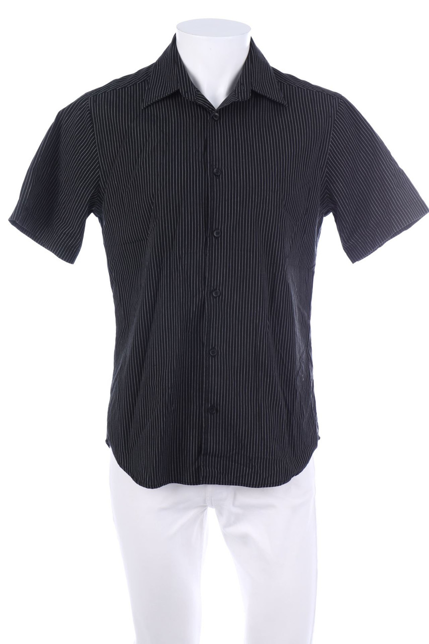 H&M - gestreiftes Kurzarm-Hemd - M