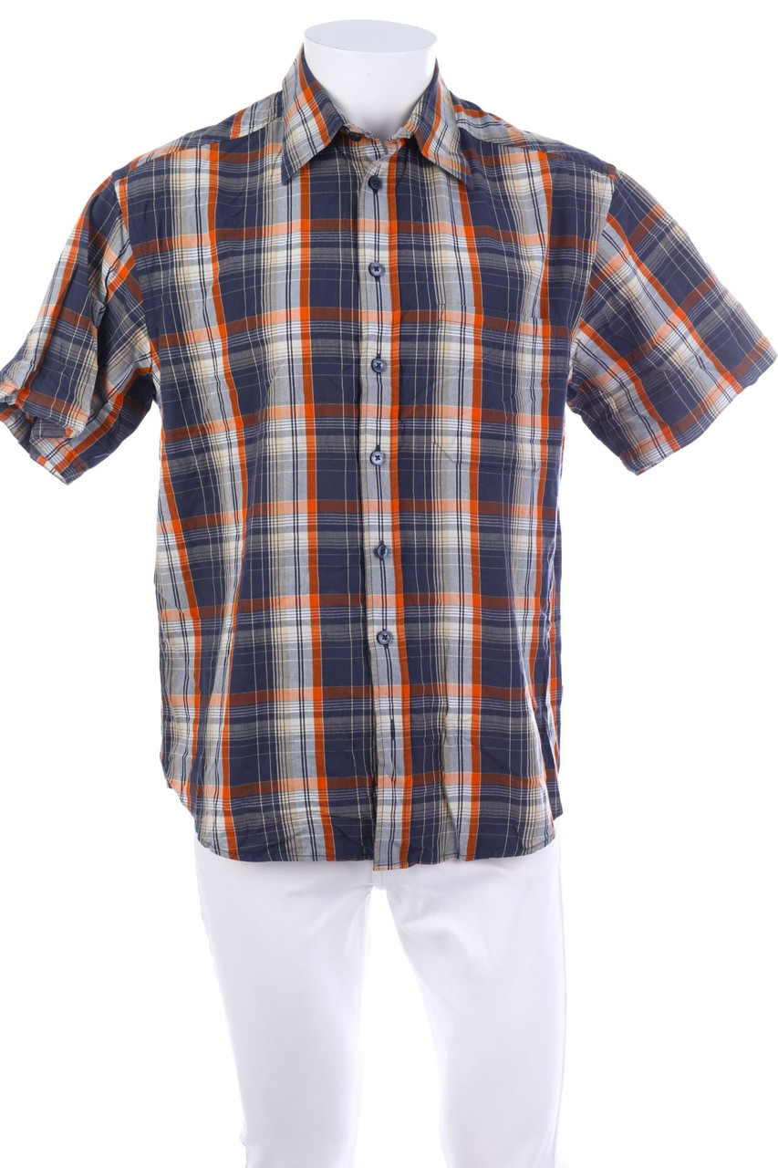 s.Oliver - Kurzarm-Hemd mit Karo-Muster - M