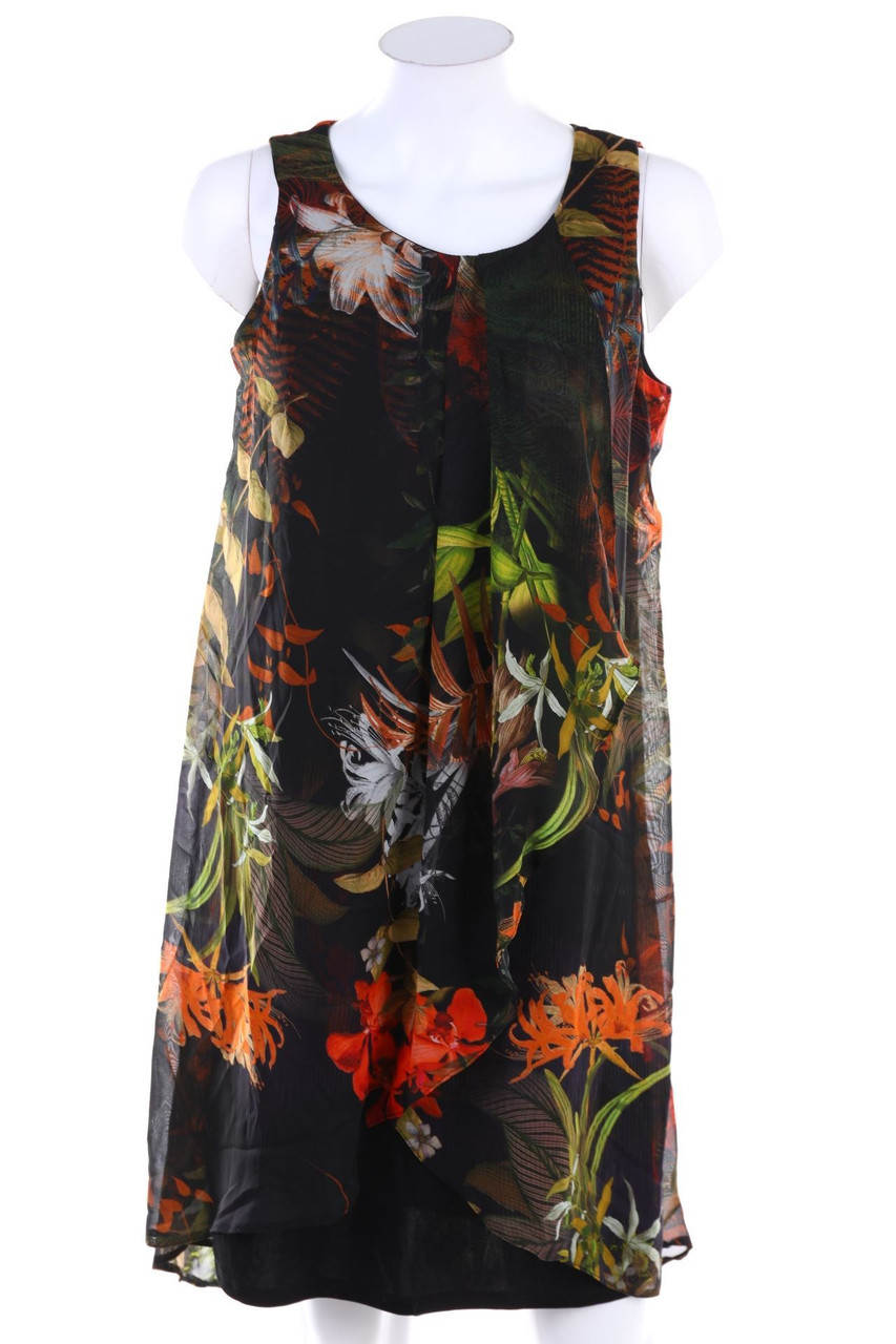 Ohne Label - Kleid mit Blumen-Print - D 38