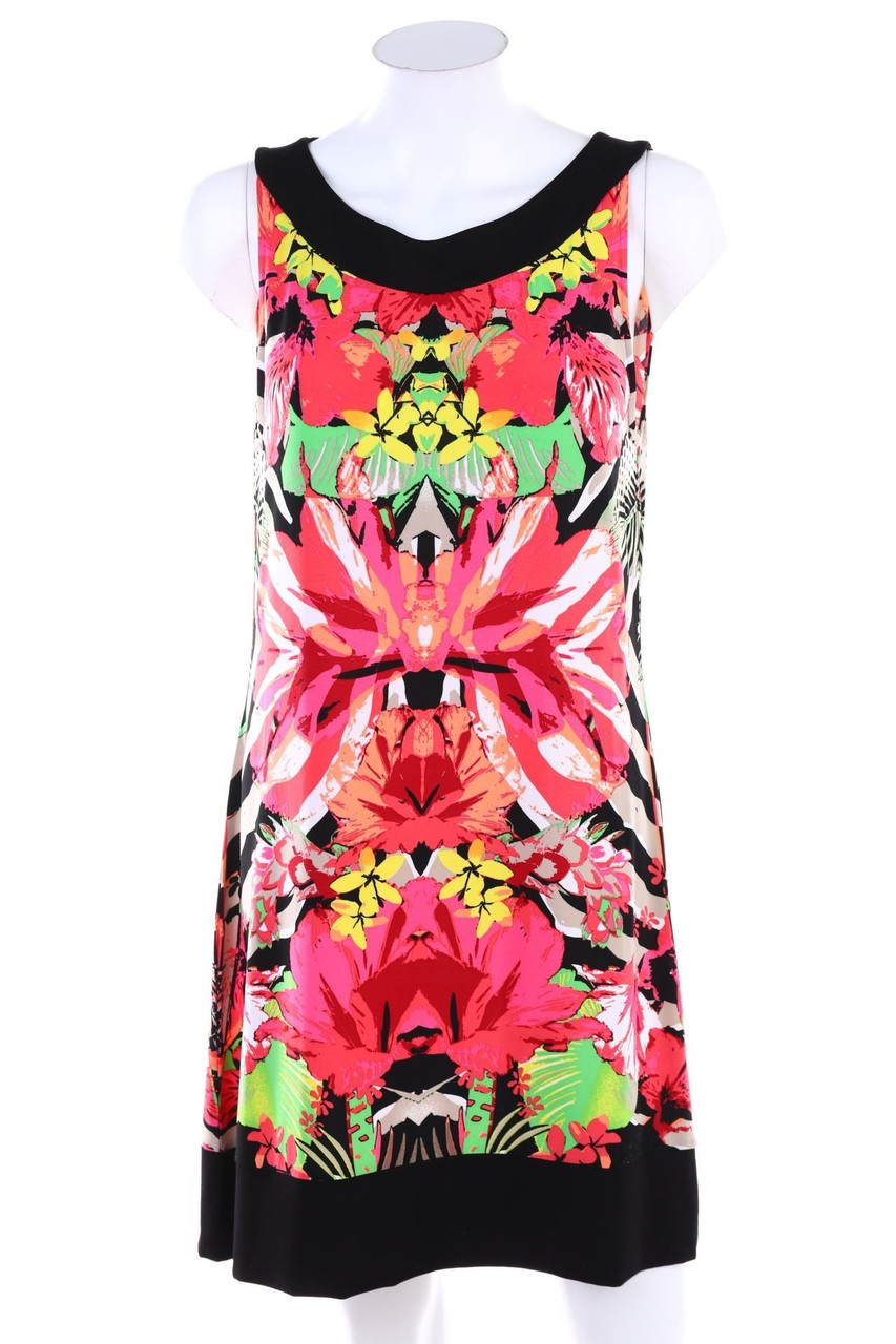 comma - Kleid mit Blumen-Print - D 38