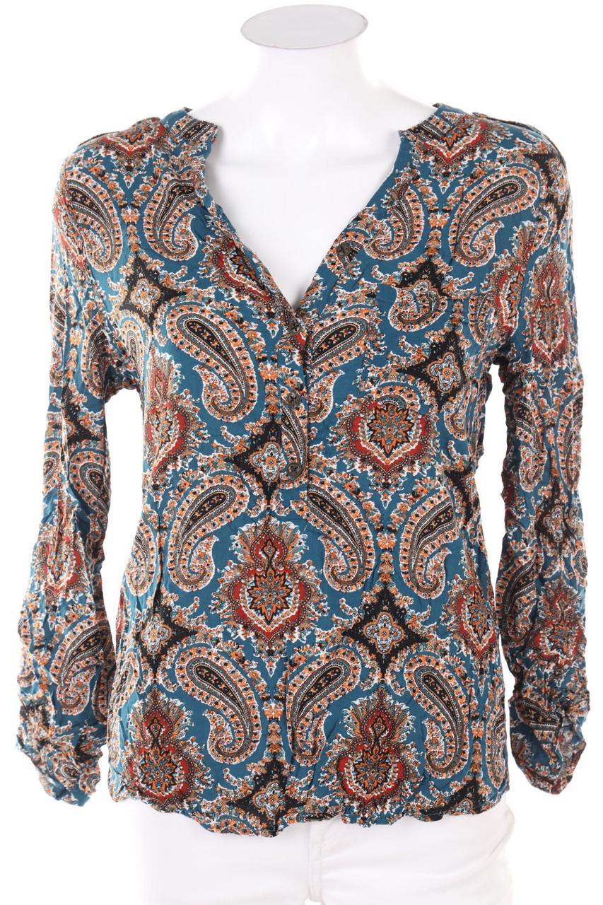 OKEYSI - Bluse mit Paisley-Print - L