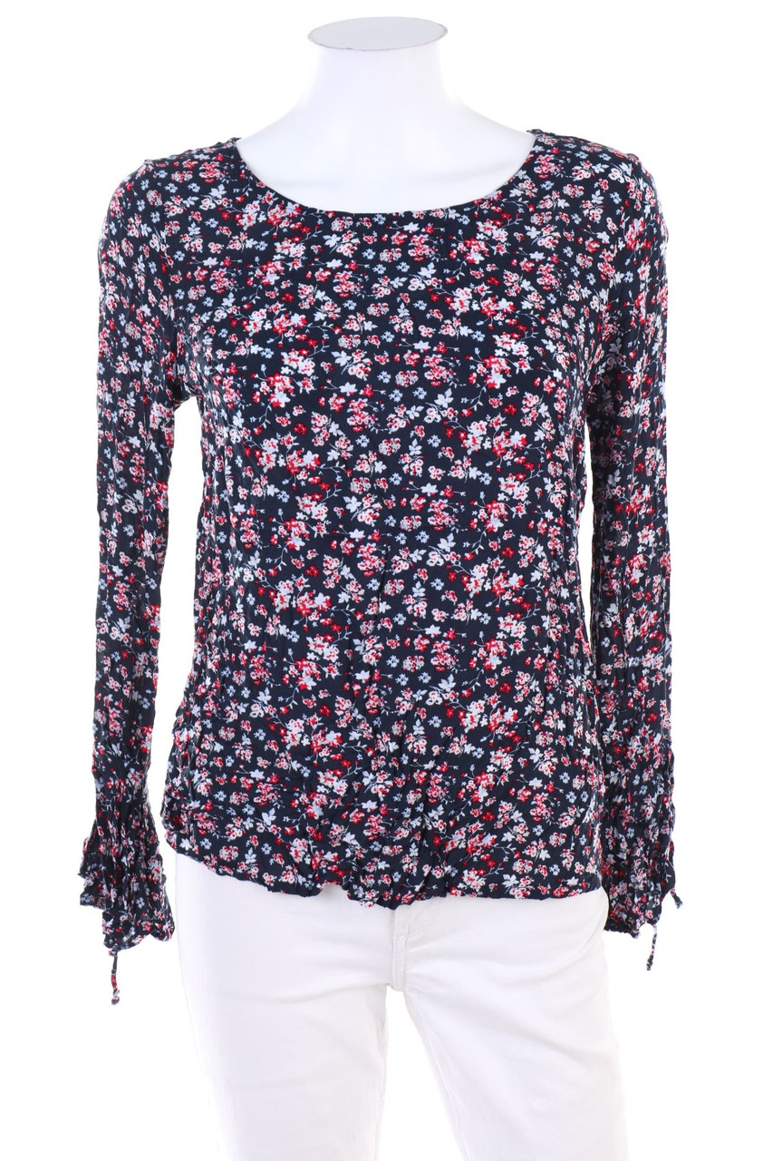 Ohne Label - Bluse mit Blumen-Print - M