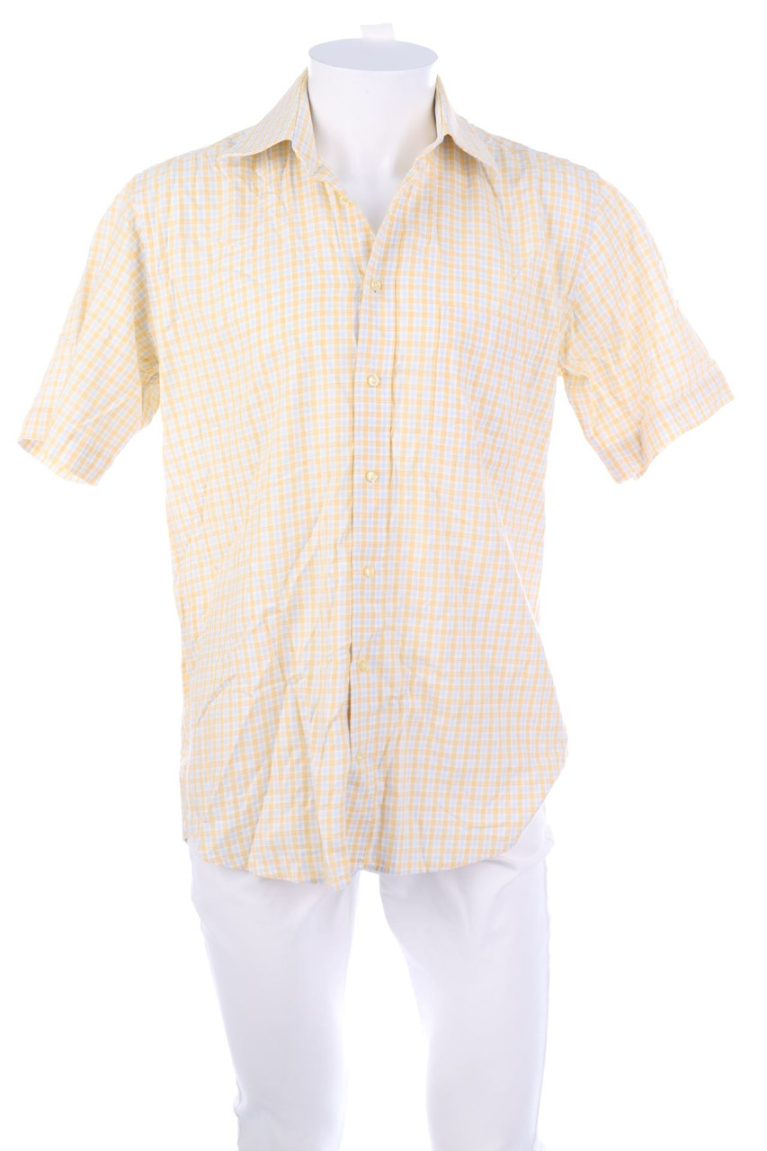 DANIEL HECHTER PARIS - Kurzarm-Hemd mit Karo-Muster - M