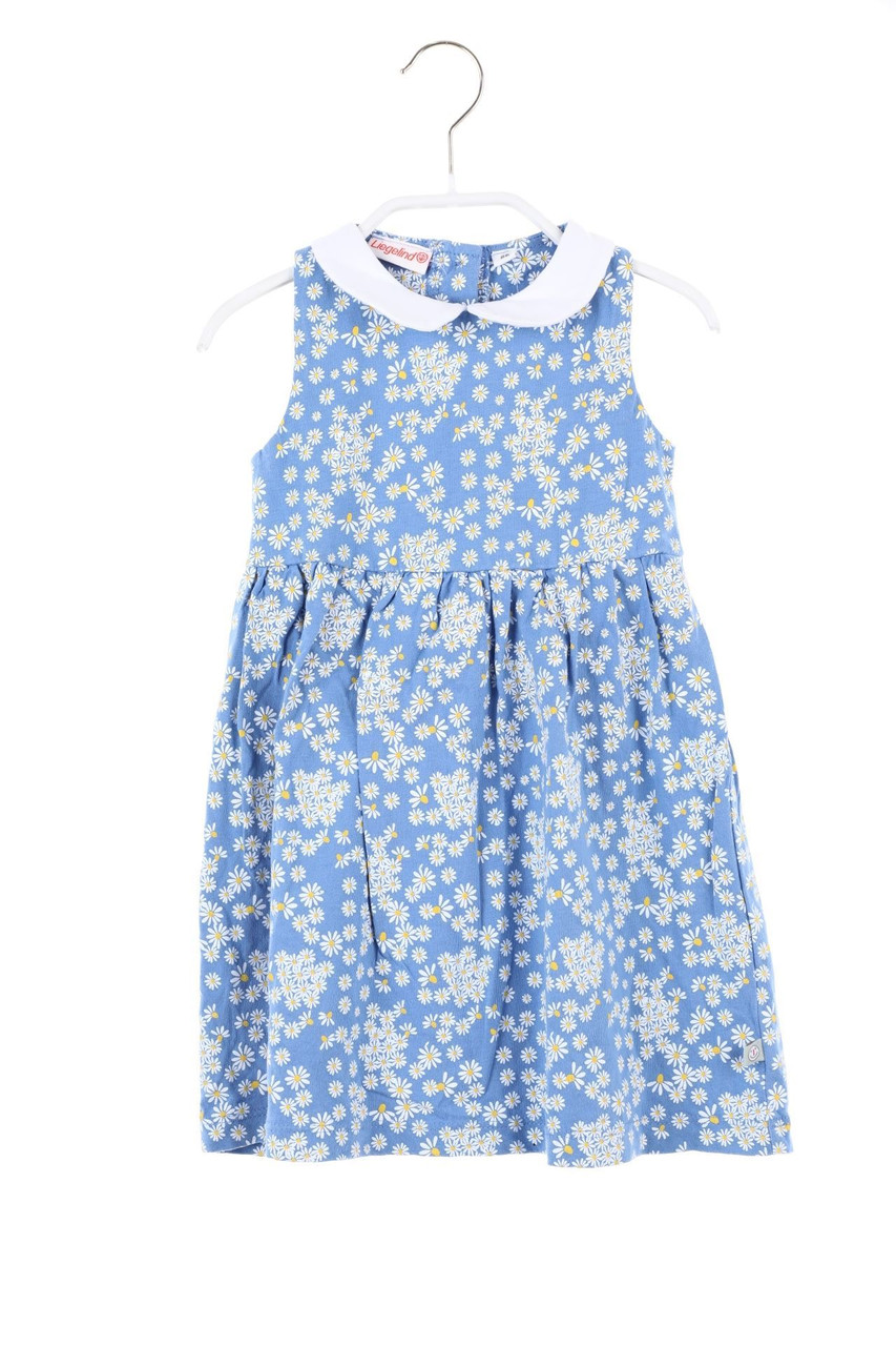 Liegelind - Baumwoll-Kleid mit Blumen-Print - 86