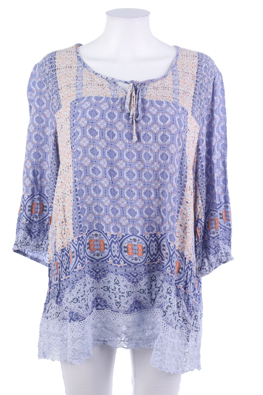 Ulla Popken - Bluse mit 3/4-Ärmel - 3XL