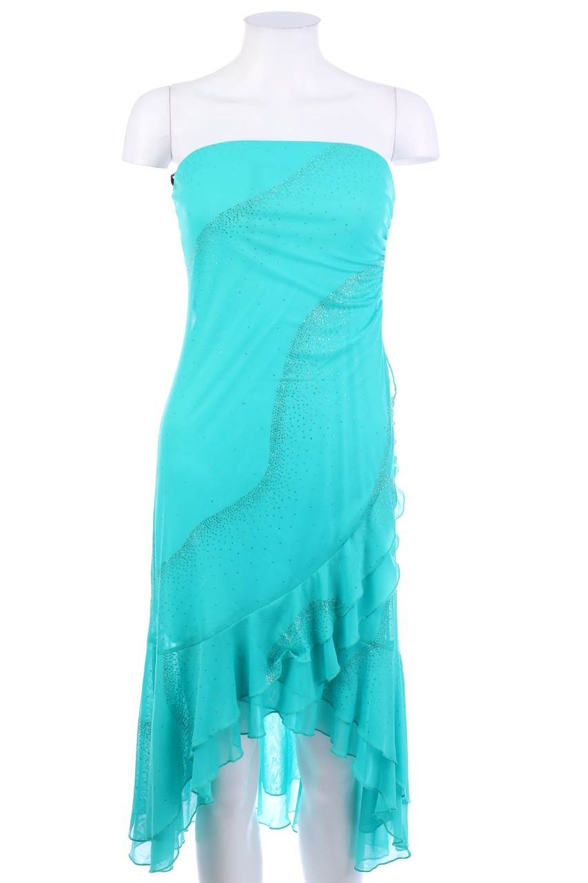 SECONDHAND - Bandeau-Kleid mit Volants - S