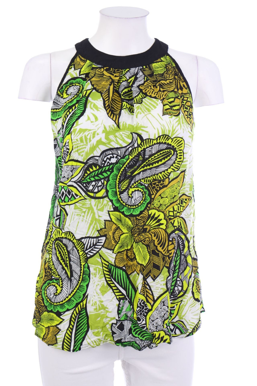 WAREHOUSE - Muster-Blusentop mit Reißverschluss - M