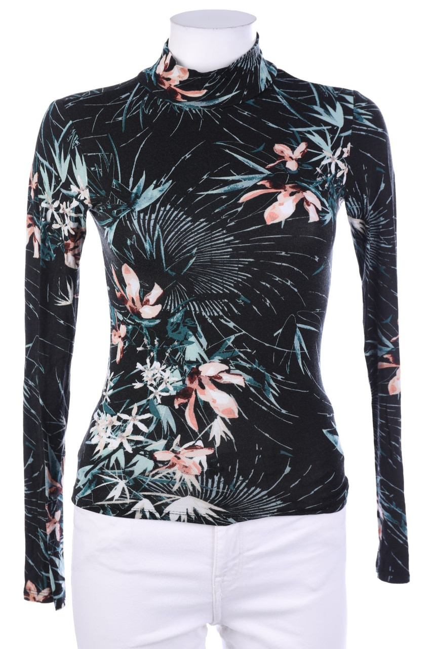 gina tricot - Longsleeve-Shirt mit Blumen-Print - XS
