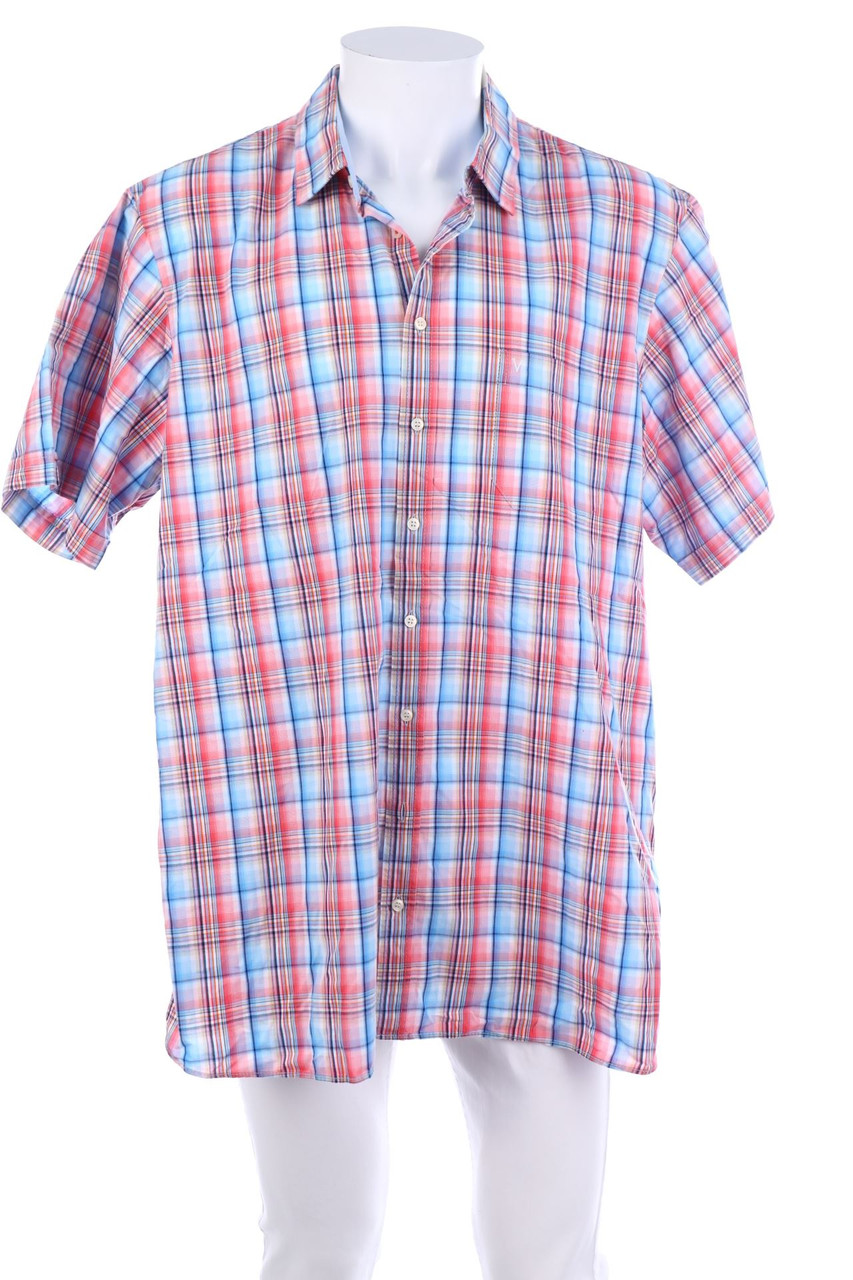 MARVELIS - Kurzarm-Hemd mit Karo-Muster - 2XL