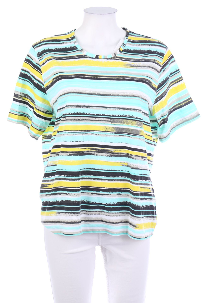 CLARINA COLLECTION - Kurzarm-Shirt mit Streifen - XL