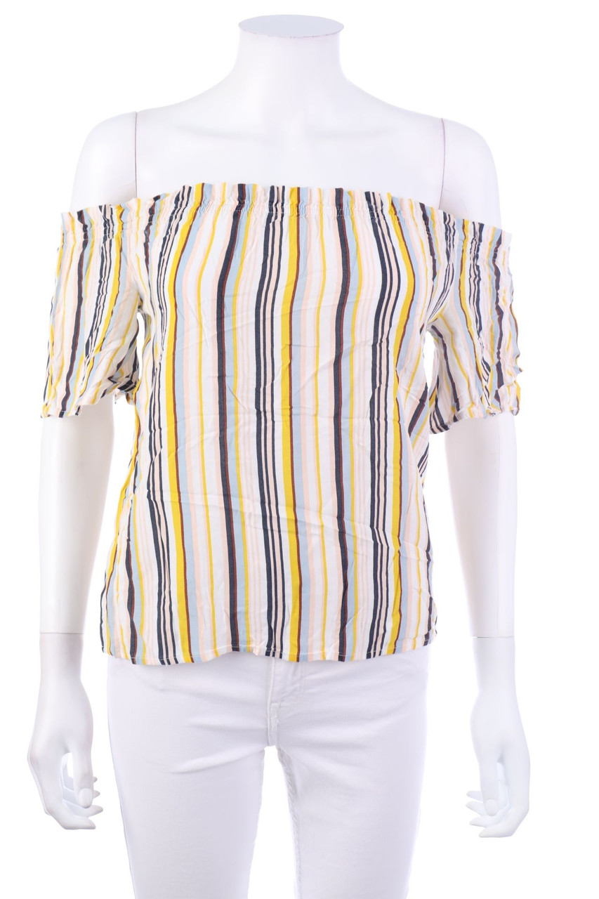 C&A - Carmen-Bluse mit Streifen - XS