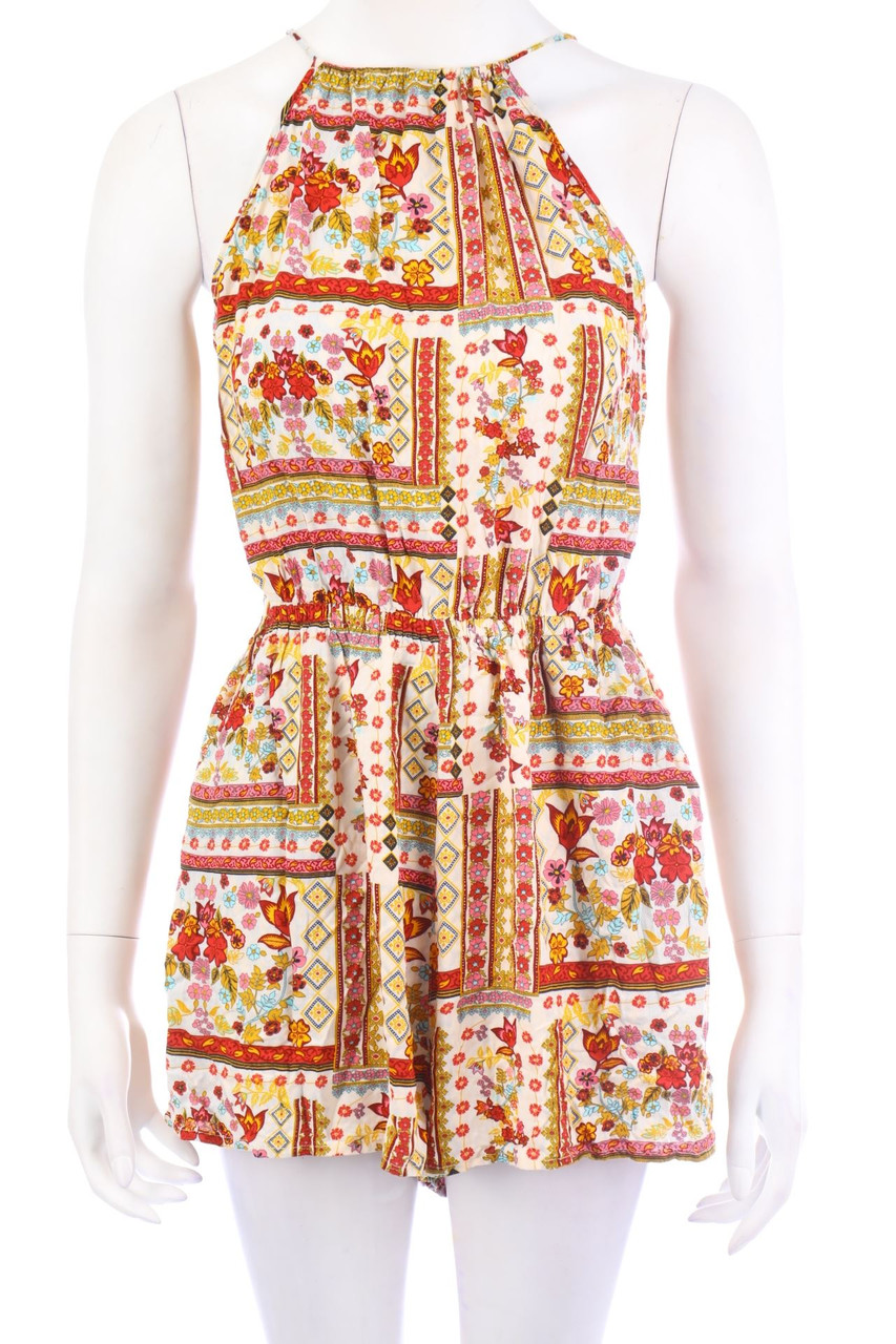 H&M - Playsuit mit Ethno-Print - M