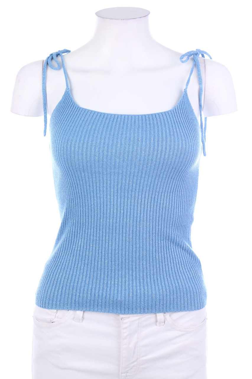 VERO MODA - Top mit Metallic-Effekt - S