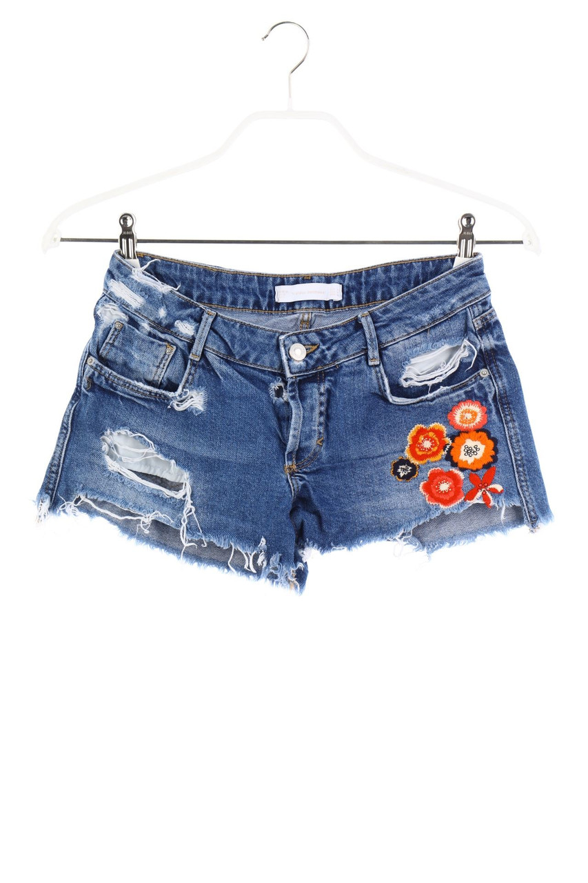 ZARA - Destroyed Jeans-Shorts - XS