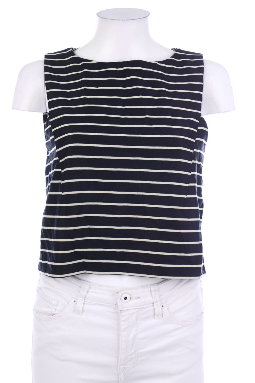 MANGO - Jeans-Bluse mit Streifen - S