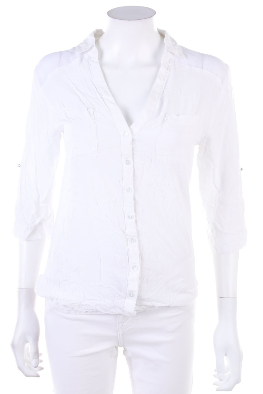 Ohne Label - Hemd-Bluse mit 3/4-Ärmel - D 36-38