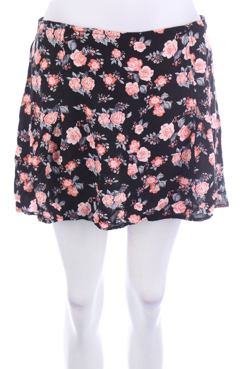 H&M - Minirock mit Blumen-Print - XL