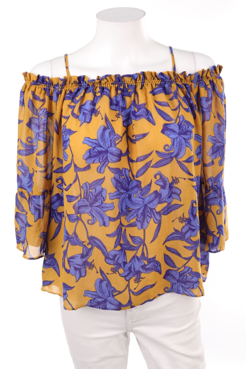 H&M - Carmen-Bluse mit Blumen-Print - L