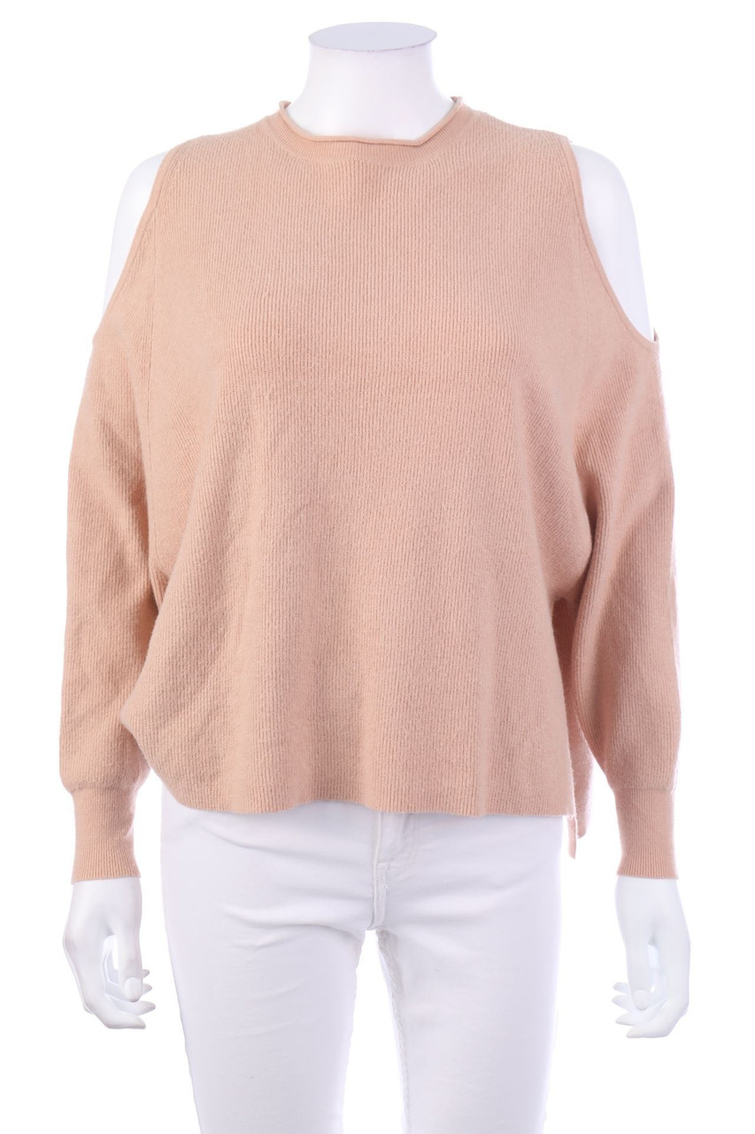 Ohne Label - Batwing-Pullover mit Cut-outs - L