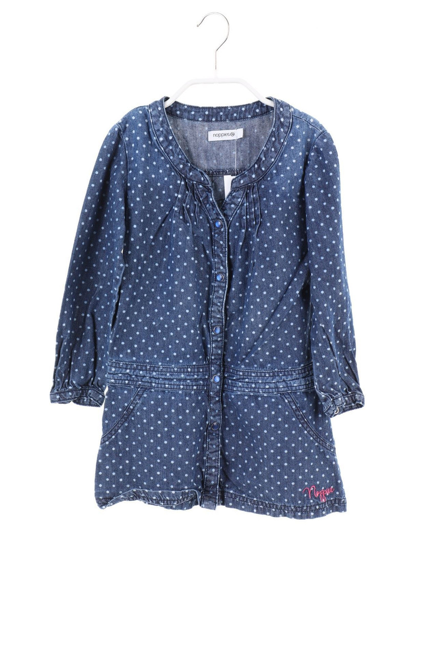 noppies - Denim-Kleid mit Punkten - 116