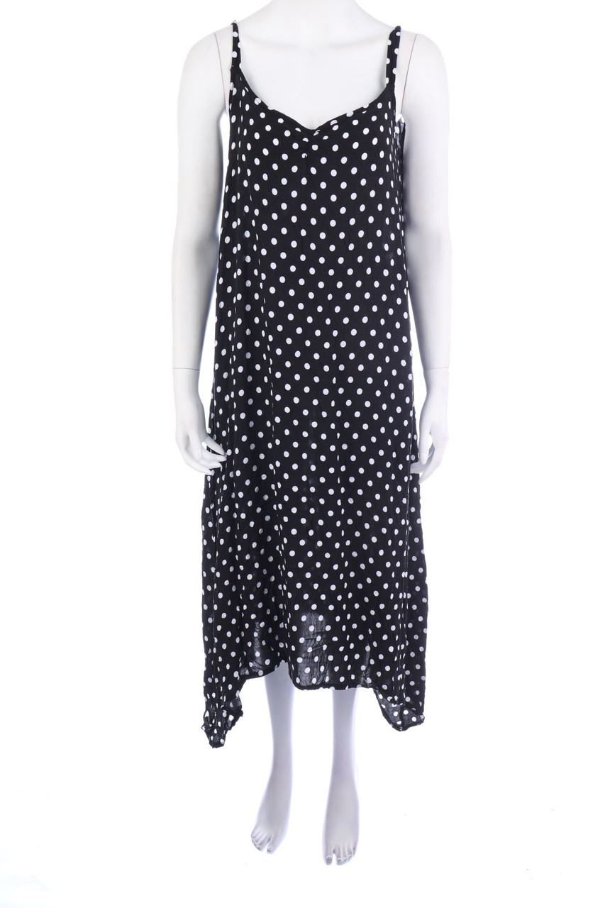 Ulla Popken - Midikleid mit Polka Dots - XL