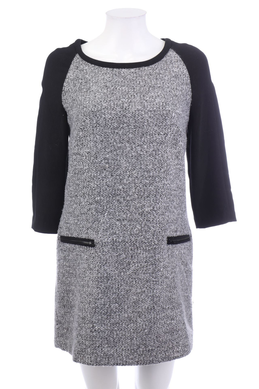 MANGO - Shift-Kleid mit Wolle - S