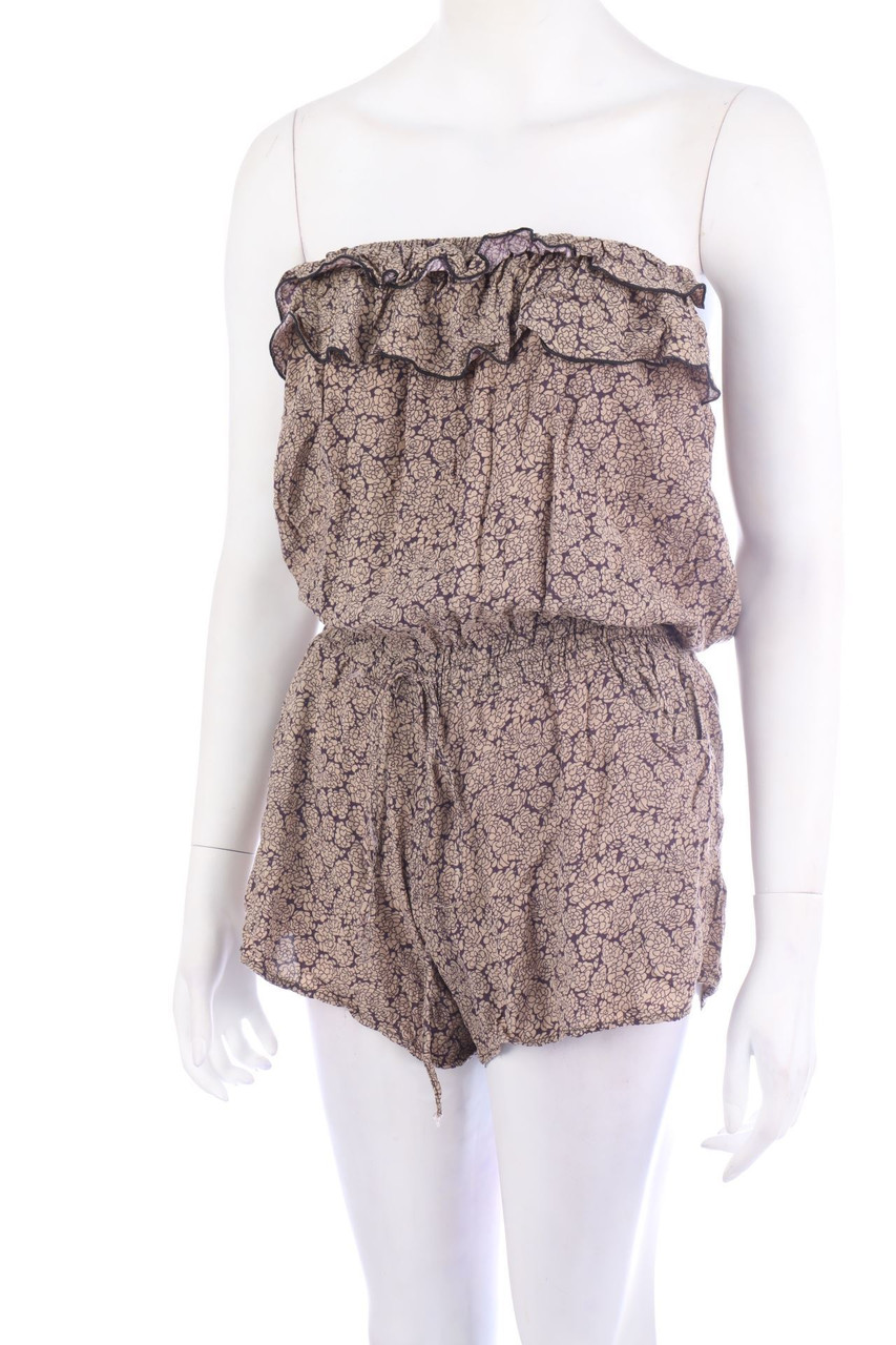 Ohne Label - Playsuit mit Volants - XS