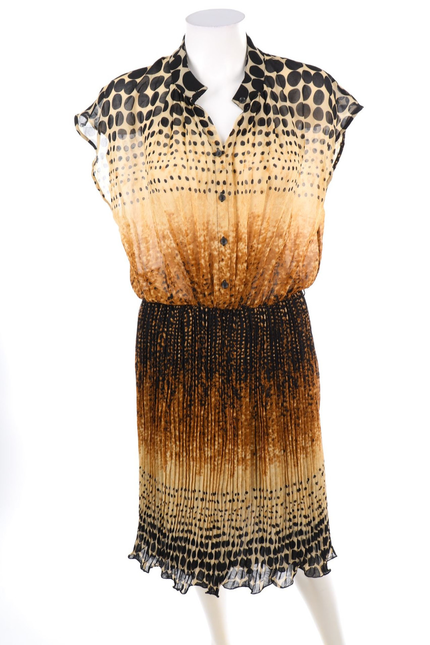 ellen amber - Plissee-Blusenkleid - L