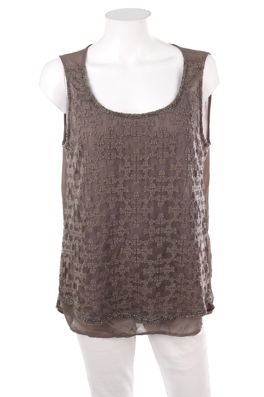 Street One - Blusentop mit Perlen - L