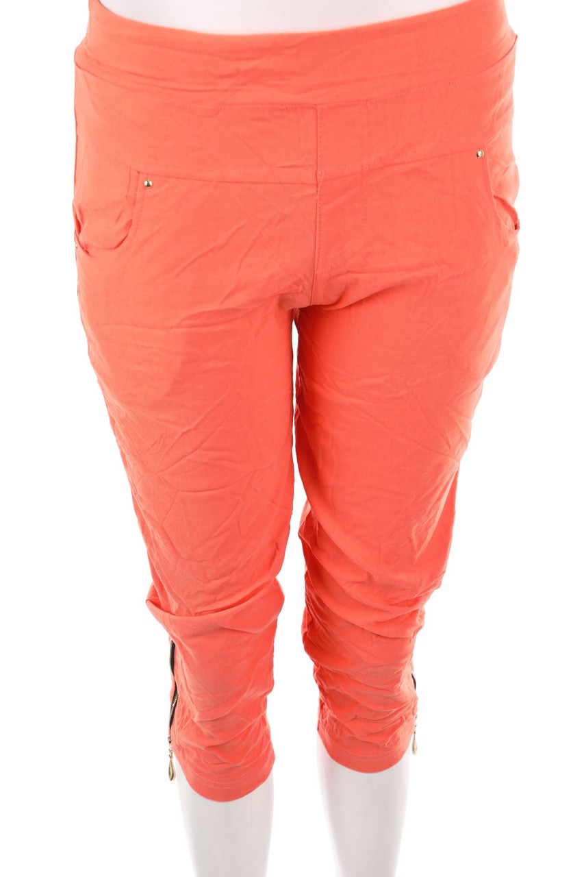 Ohne Label - Baumwoll-Capri-Hose mit Stretch - XL