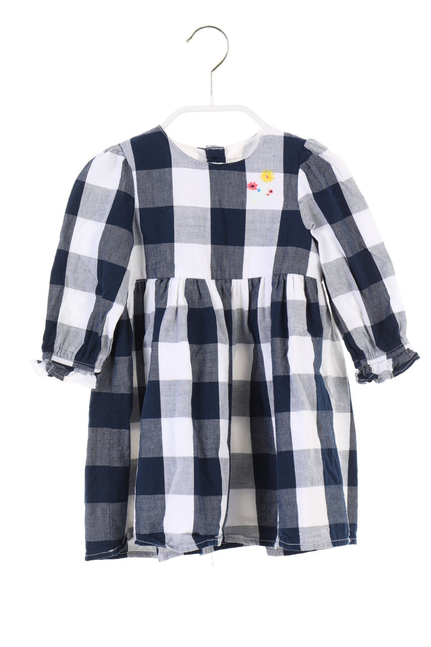 PRIMARK - Karo-Kleid mit Stickereien - 74