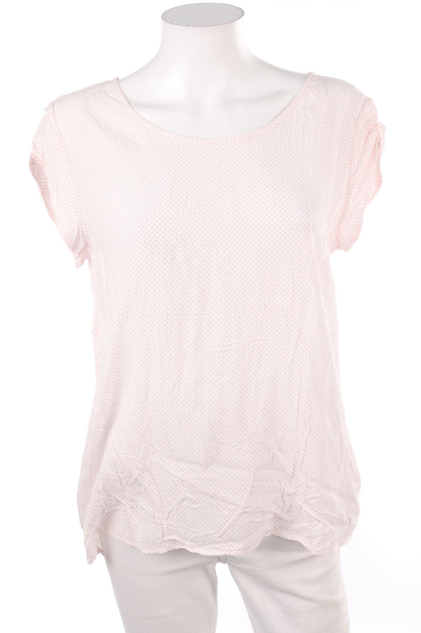 OPUS - Kurzarm-Bluse mit Pünktchen - M