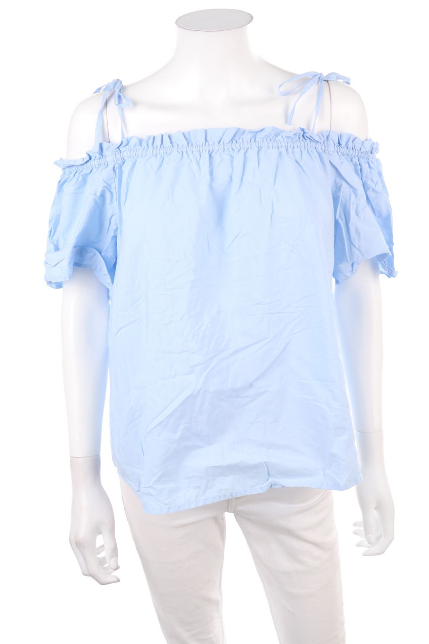 H&M - Kurzarm-Bluse aus Baumwolle - S