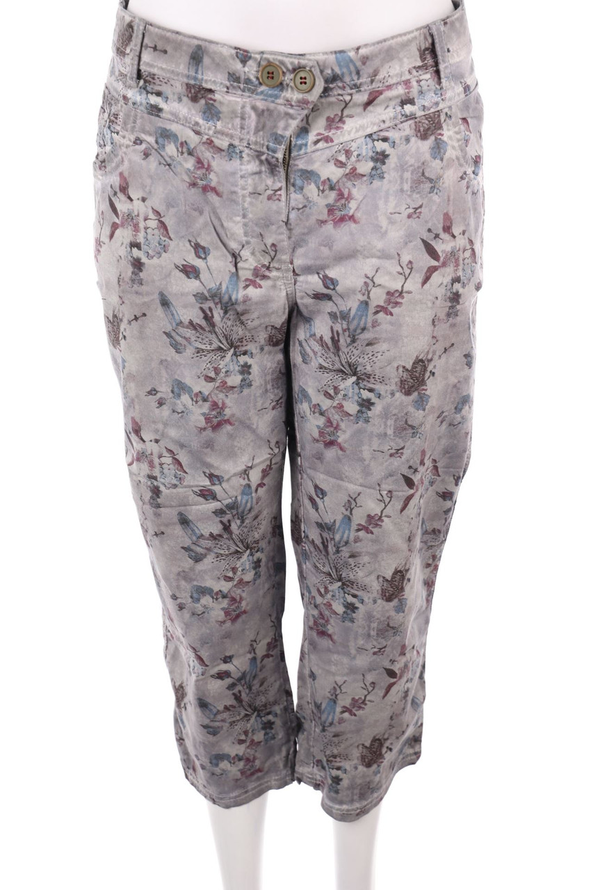 CECIL - Jeans mit Blumen-Print - XS