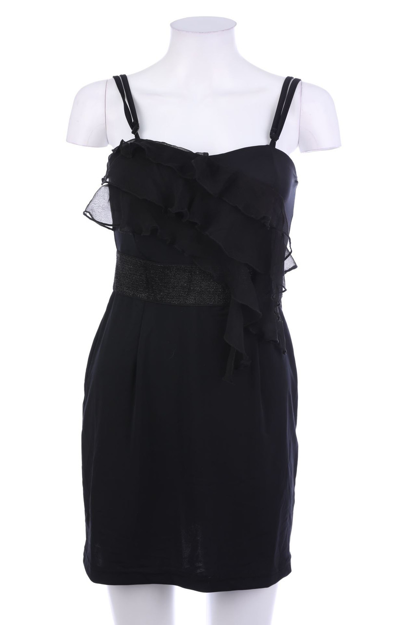 zebra - Kleid mit Drapierung - S