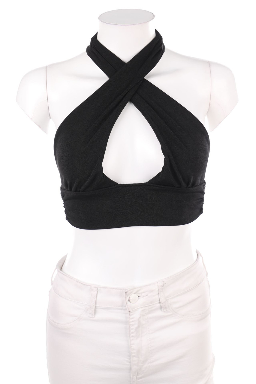 H&M - Crop-Top mit Keyhole - XXS