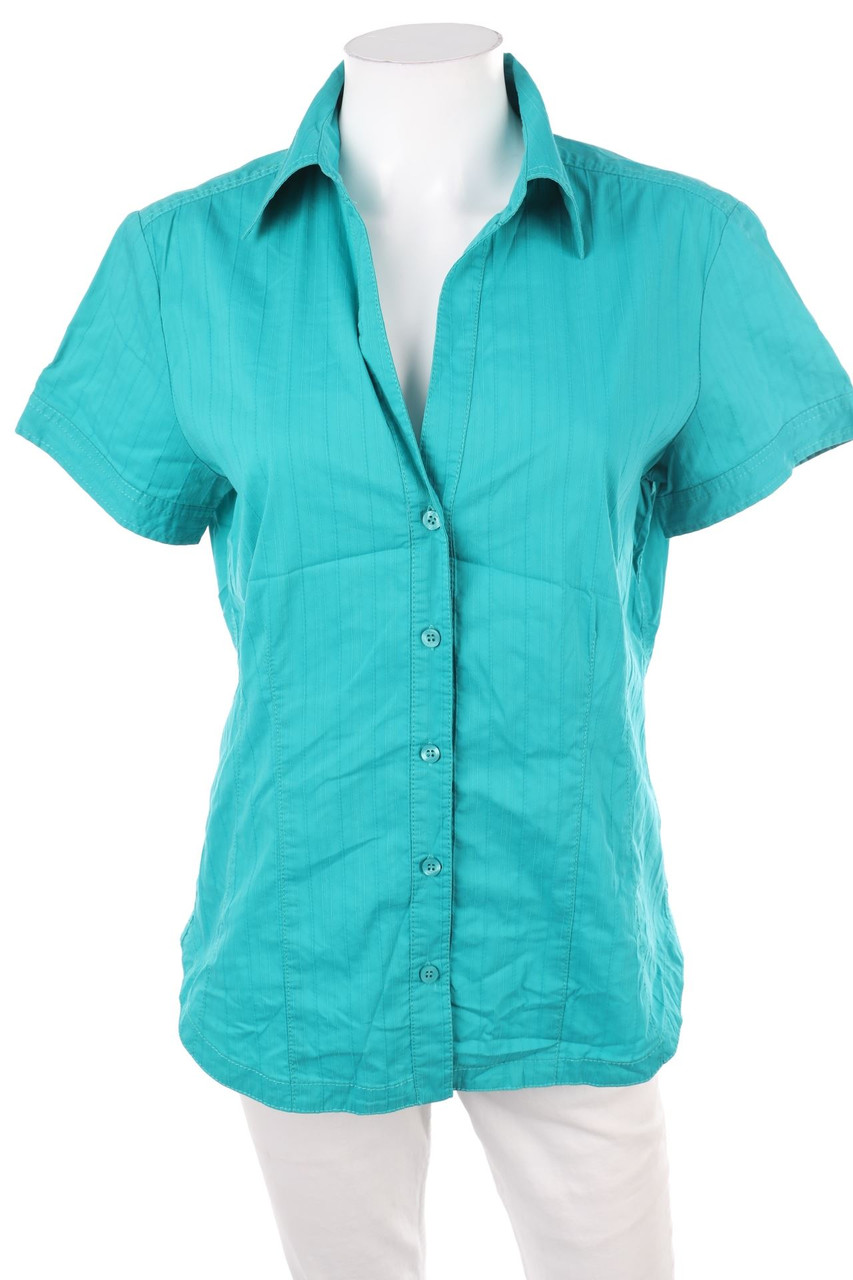 s.Oliver - Kurzarm-Bluse aus Baumwoll-Mix - XL