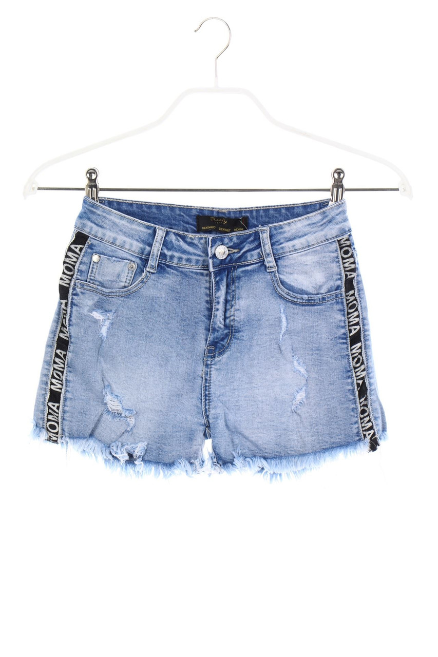 SECONDHAND - Distressed Jeans-Shorts - S