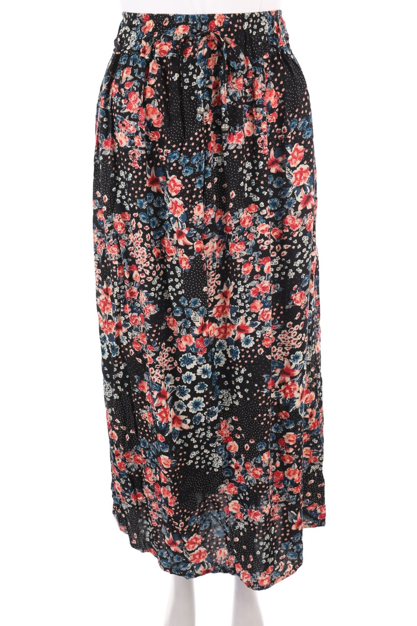 Chicorée - Maxi-Rock mit Blumen-Print - XS