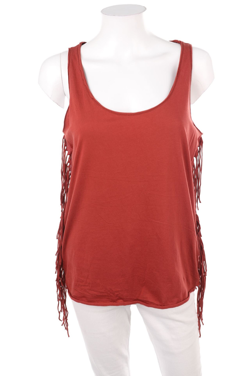 blue motion - Tanktop mit Fransen - M