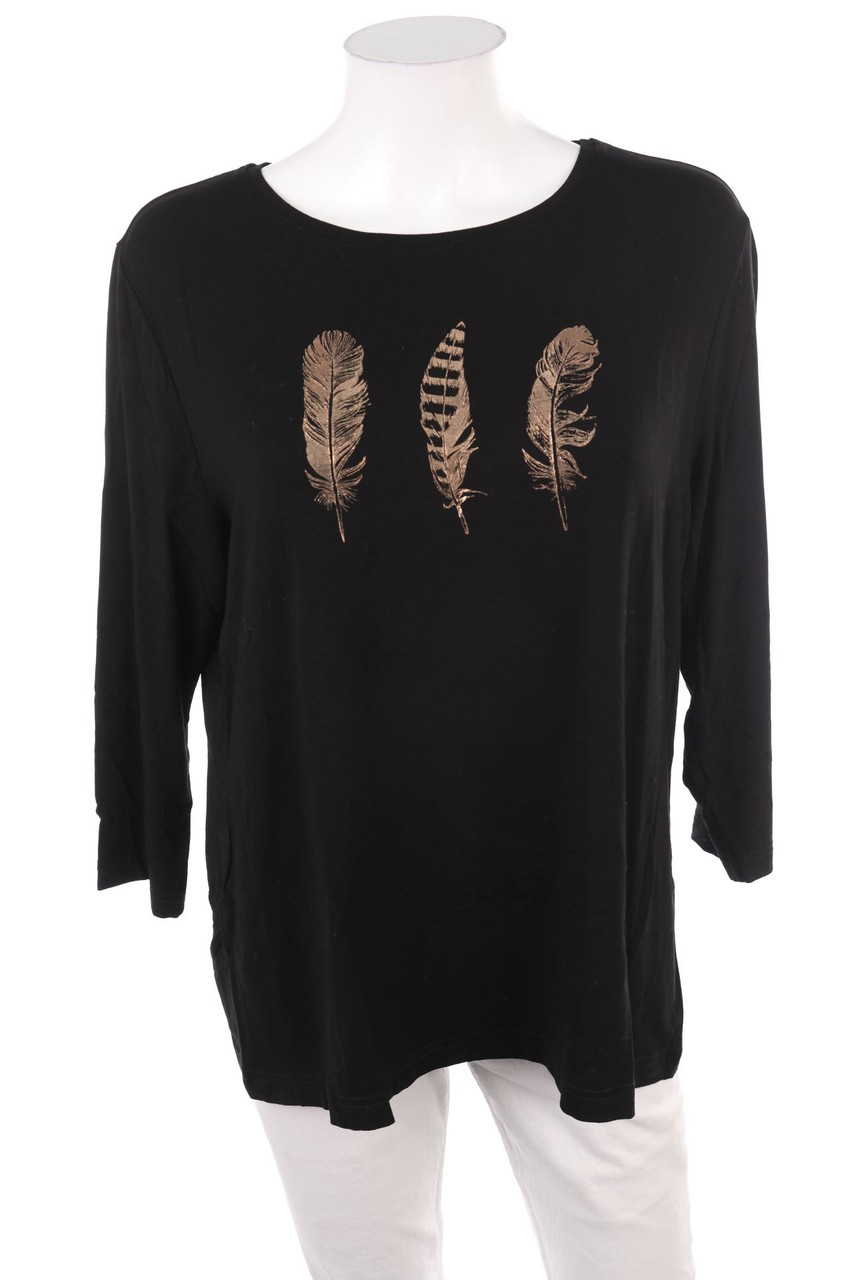 SECONDHAND - 3/4-Arm-Shirt mit Print - 2XL