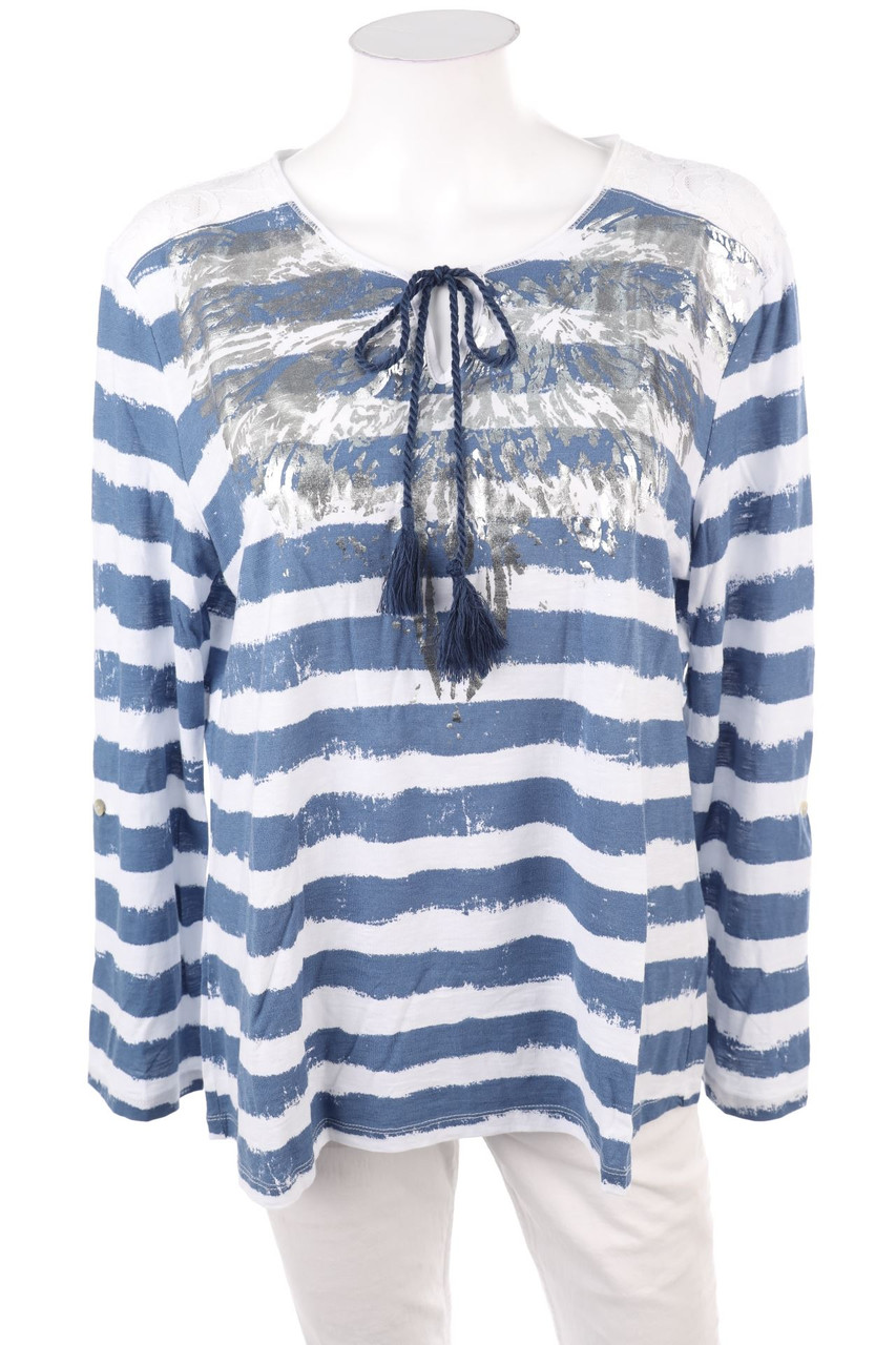 SECONDHAND - Longsleeve-Shirt mit Streifen - 2XL