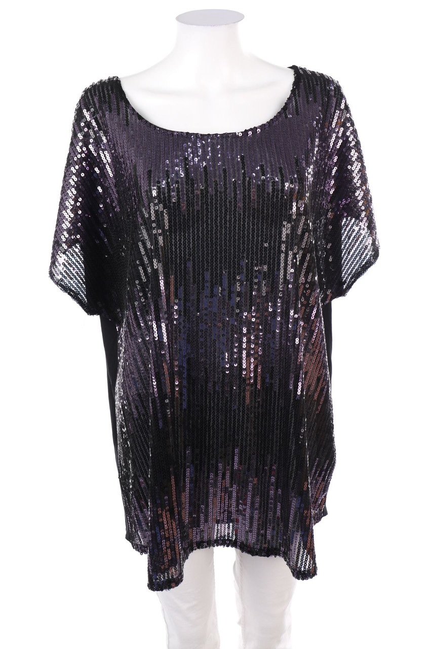 LINDEX - Pailletten-Kurzarm-Shirt - 3XL