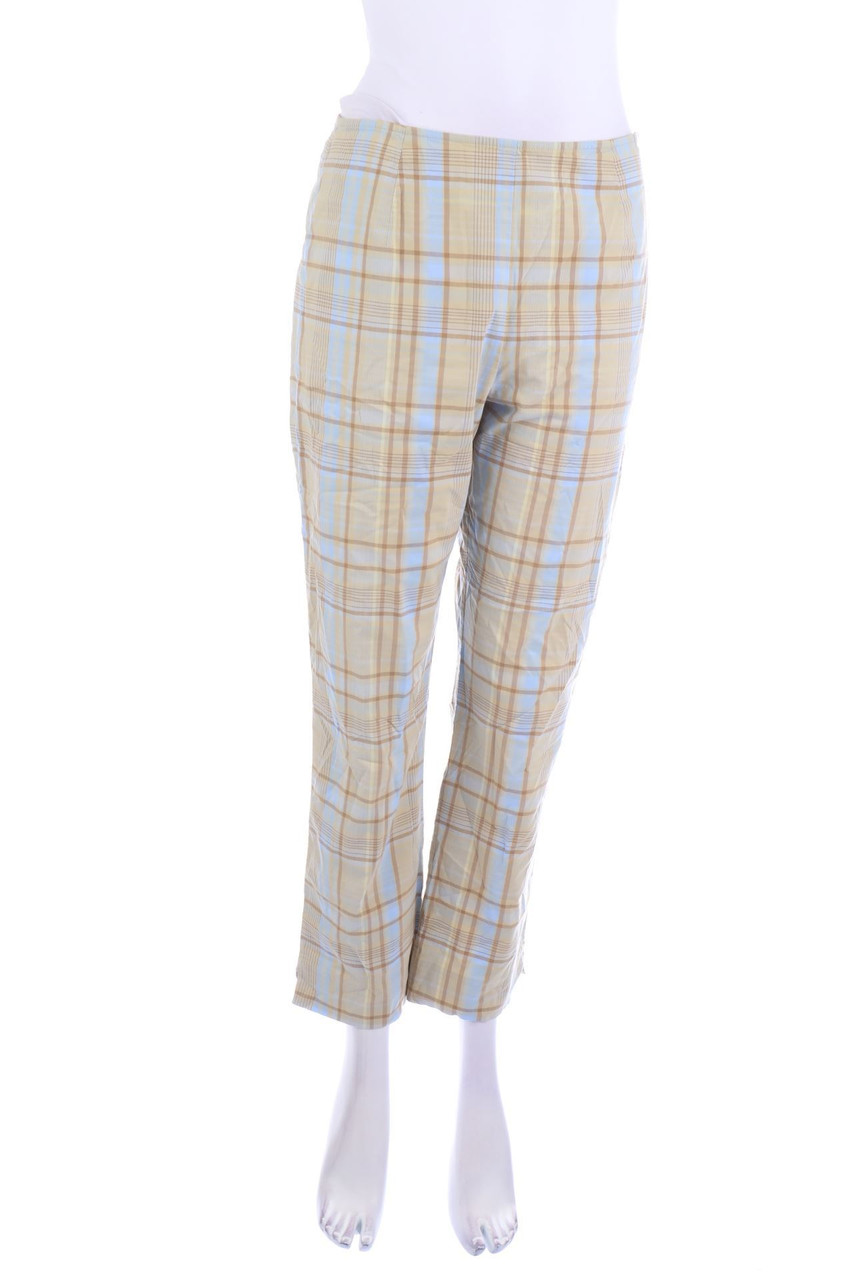 ANN TAYLOR - Hose mit Karo-Muster - D 38